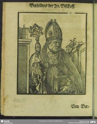 Bertoldus der 20. Bischoff