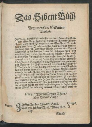 Das Sibent Büch