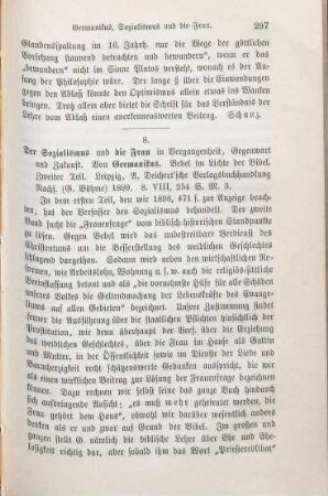 297-298 [Rezension] Richter, Emil, Bebel im Lichte der Bibel
