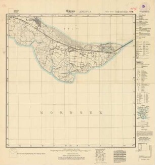 1116 Morsum (Insel Sylt) (4-cm-Karte) Meßtischblatt [alte Nr. 123]