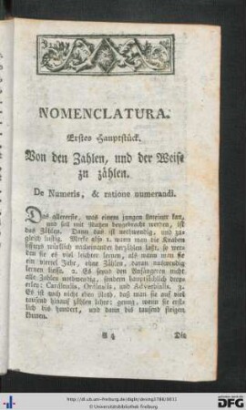 Nomenclatura.
