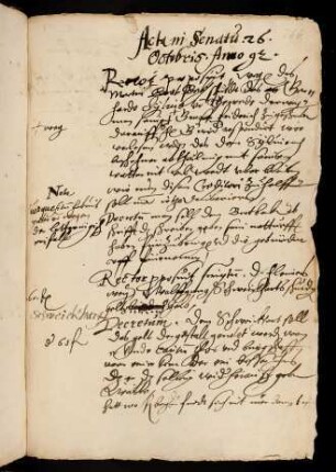 Winterhalbjahr 1592/93. Rektorat Johann Hochmann