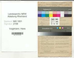 Entnazifizierung Hans Voigtmann, geb. 21.09.1895 (Techn.-Zeichner)