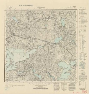 2198 (alte Nr.: 815) Dippelsee, Meßtischblatt (4cm - Karte)