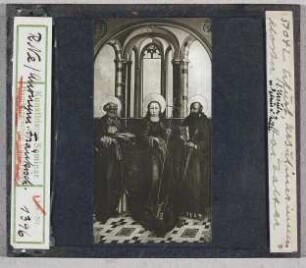 Erfurt, Ursulinenkloster: Hochaltar mit Heiliger Ursula, den Aposteln Petrus und Paulus (Stoedtner-Nr. 51042)