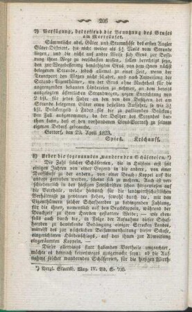 8) Ueber die sogenannten wandernden Schäfereien.
