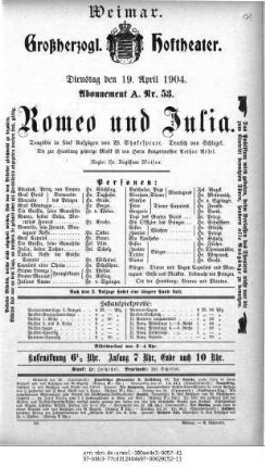 Romeo und Julia