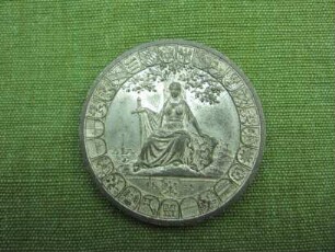 Medaille: Zur Erinnerung an die 1. deutsche Nationalversammlung 1848 in Frankfurt/Main