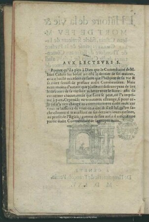 Aux Lecteurs S.