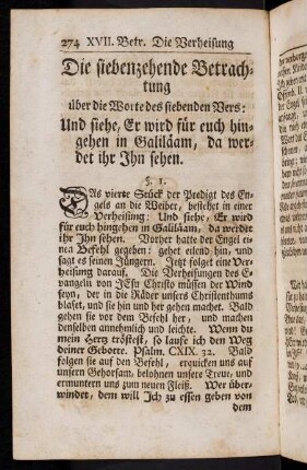 274-286, Die siebenzehende Betrachtung