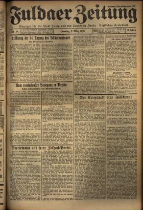 Ausgabe vom Dienstag, den 05. März 1929.