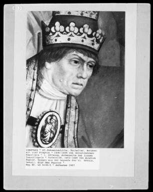 Ausschnitt: Kopf eines Papstes