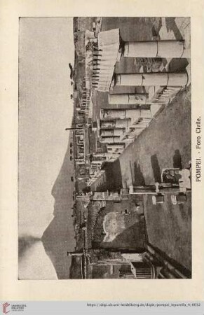 Pompei. – Foro Civile. – Forum civil – The Civil Forum – Foro Civile