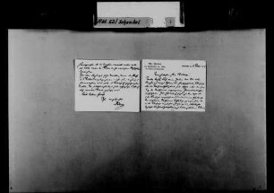 Schreiben von Alexander von Dusch, Karlsruhe, an Karl Schenkel: Zusendung einer Übersicht über die Missionstätigkeit seit 1894