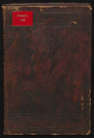 Mystische Sammelhandschrift, dt. : Hdschr. 109