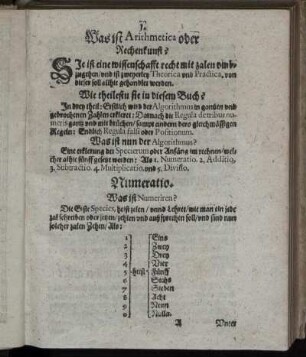 Numeratio