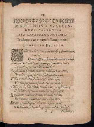 Martinus a Wallenrodt, Prutenius.