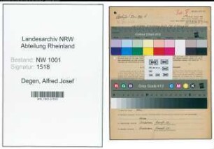 Entnazifizierung Alfred Josef Degen, geb. 07.06.1906 (Tiefbauamtsleiter)