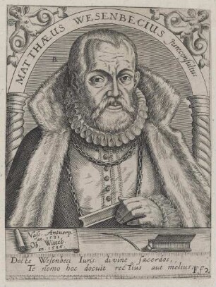 Bildnis des Matthaeus Wesenbecius