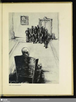 Die Delegation : Illustration zu "Germinal" von Emile Zola