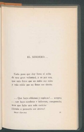 El sendero...