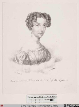 Bildnis Luise Marie Charlotte, Herzogin zu Sachsen, geb. Prinzessin von Parma