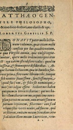 Alberici Gentilis I.C. Professoris regii Lectionis Virgilianae variae liber : Ad Robertum Filium