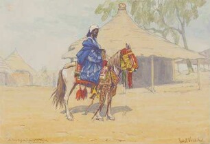 Der Häuptling von Dedaure bei Sokode. Togo Hinterland