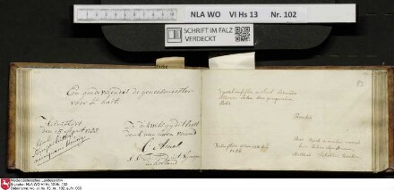 Stammbuch des Johann Christian Wilhelm Schütze aus                            Braunschweig