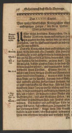 Das XXVIII. Capitel. Von unterschiedlichen Kennzeichen ...