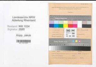 Entnazifizierung Jakob Kopp , geb. 12.10.1915 (Feldwebel)