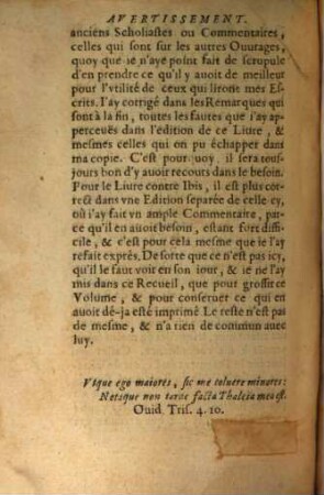 Recueil de diverses pieces d'Ovide