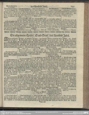 Die allgemeine Epistel (Send-Brief) des Apostels Judä