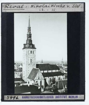 Tallinn, Nikolaikirche : Außenansicht von SW