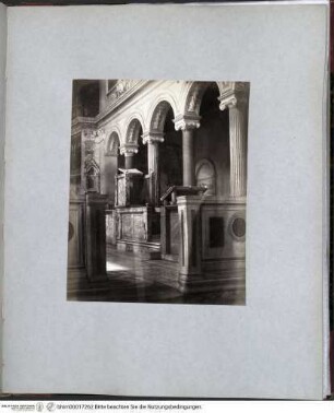 I Rome architectureSan Clemente, Oberkirche, Detail des Narthex - Rotes Album I (Architektur antik und modern)
