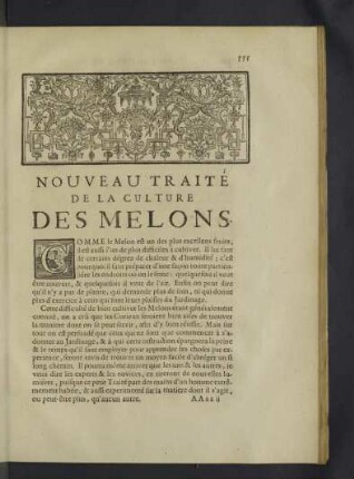 Nouveau traite de la culture des melons.