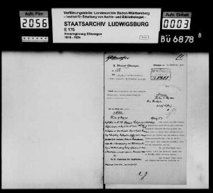Schuldenwesen der Teilgemeinde Senzenberg, Gemeindebezirk Bühlerzell