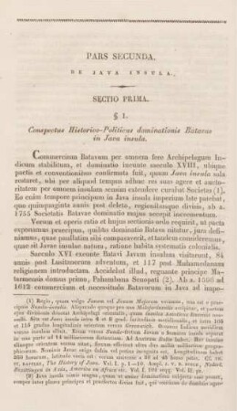 Sectio prima