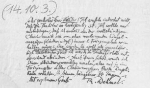 Brief an Bernhard Köhler