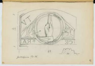 Stiftskirche, Gandersheim: Details (aus: Skizzen- und Fotoalbum 22)