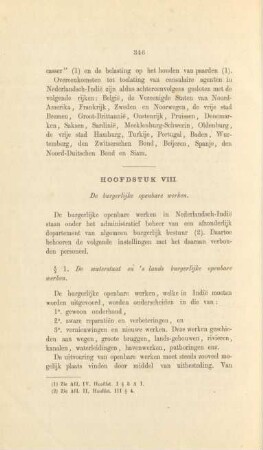 Hoofdstuk VIII. De burgerlijke openbare werken