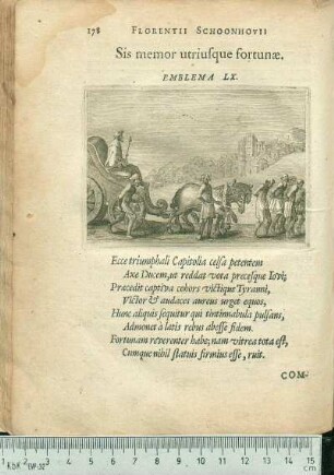 Sis memor utriusque fortunæ. Emblema LX.