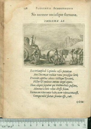 Sis memor utriusque fortunæ. Emblema LX.