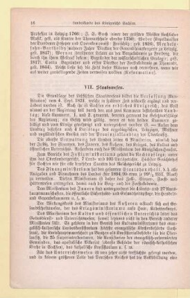 VII. Staatswesen