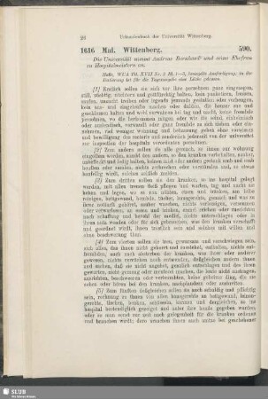 590. 1616, Mai. Wittenberg