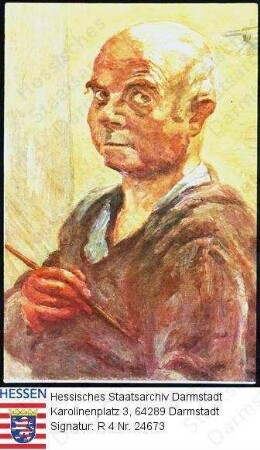 Meidner, Ludwig (* 1884) / Porträt, Selbstbildnis