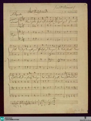 Das Deutsche Lied - Don Mus.Ms. 921|1 : Coro maschile; C; StrK WoO 8.05