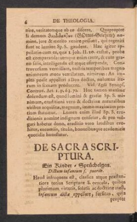 De Sacra Scriptura