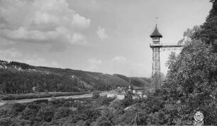 Bad Schandau, Personenaufzug zum Stadtteil Ostrau