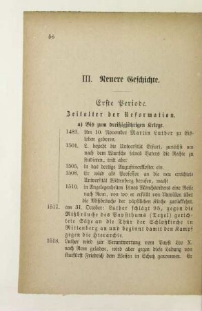 Erste Periode. Zeitalter der Reformation